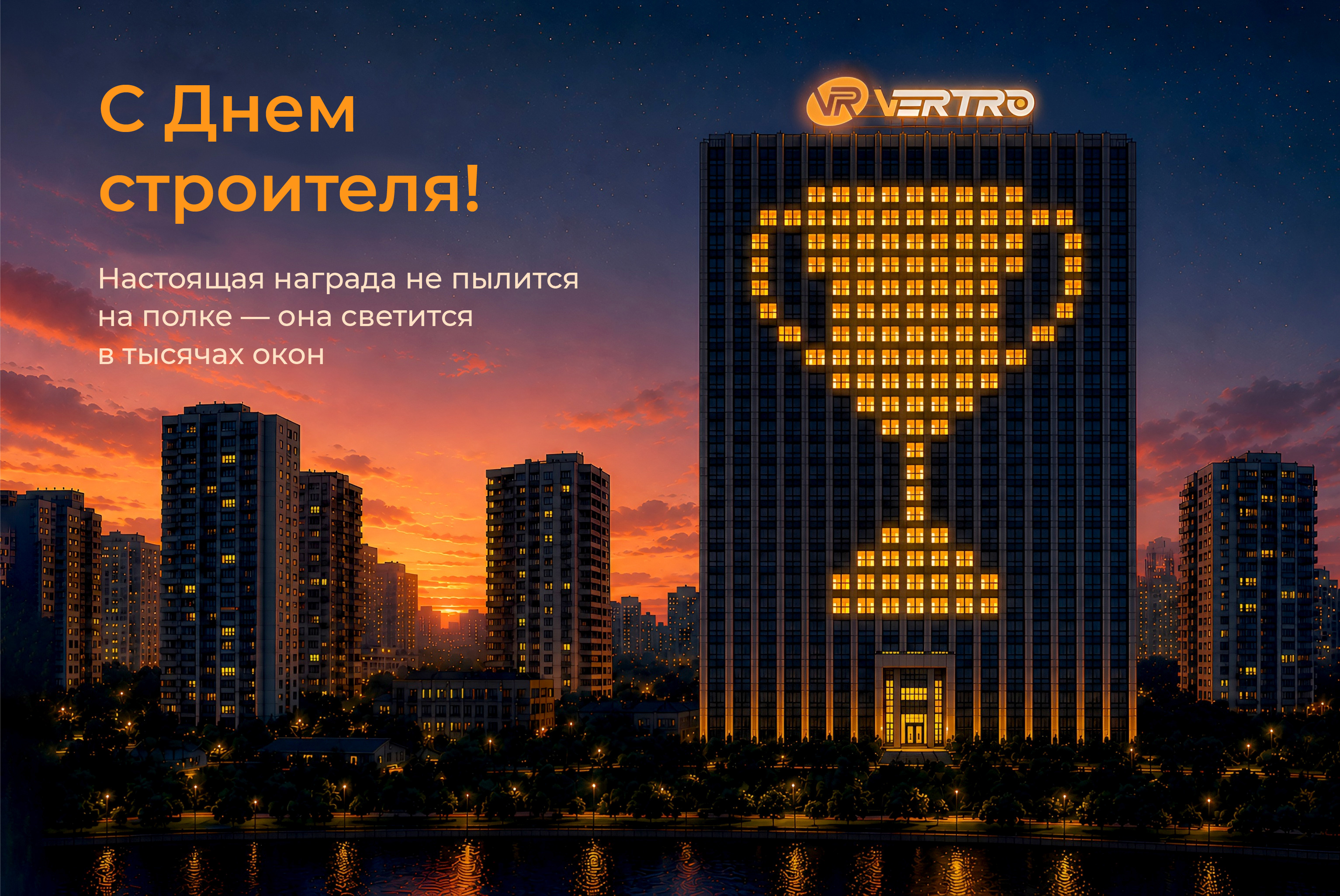 С наступающим Днём строителя!